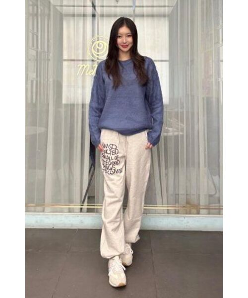 NODU（ノードユー）の「ブラシジャカードニット[ブルー]（ニット/セーター・レディース・その他・LARGE/MEDIUM）」の8枚目の写真