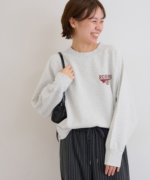 JOURNAL STANDARD relume（ジャーナルスタンダード　レリューム）の「《追加》ワンポイントロゴスウェット（スウェット・レディース・ネイビー/チャコールグレー/レッド・FREE）」の9枚目の写真