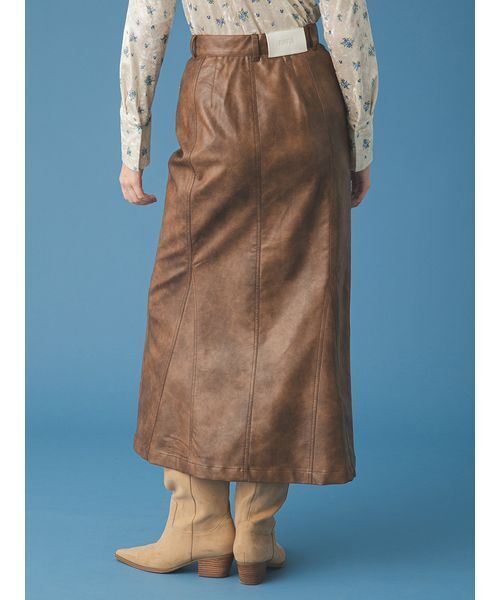 FURFUR(ファーファー)の「マルチマテリアルマーメイドスカート(スカート・レディース・サックスブルー/ブラック/ブラウン・F)」の7枚目の写真
