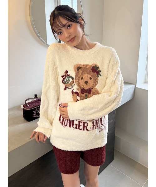 モチーフ柄ジャガードプルオーバー＆ショートパンツSET PEANUTS】【ONLINE限定】オリジナルアート ジャガードプルオーバー