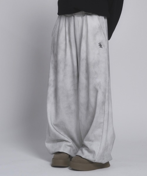 17HR（セブンティーンアワーズ）の「【ユニセックス】ヴィンテージライクスウェットパンツ（スウェットパンツ・レディース・ブラック/グレー・FREE）」の3枚目の写真