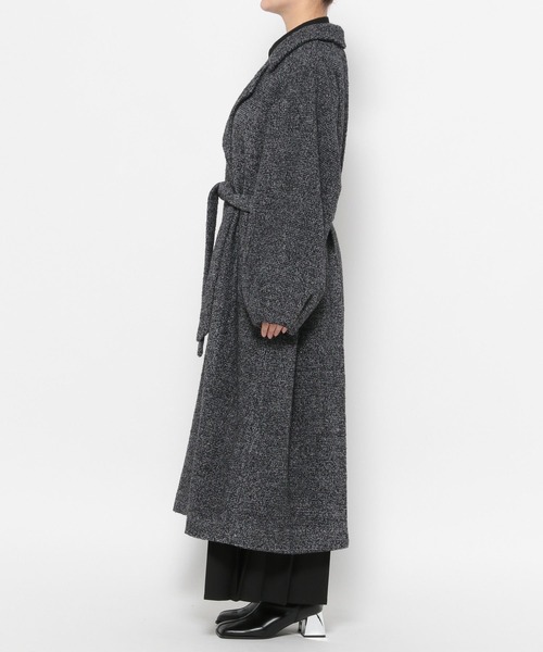 HARE（ハレ）の「コクーンスリーブラメロングコート(HARE)（チェスターコート・レディース・グレー/ネイビー・FREE）」の21枚目の写真