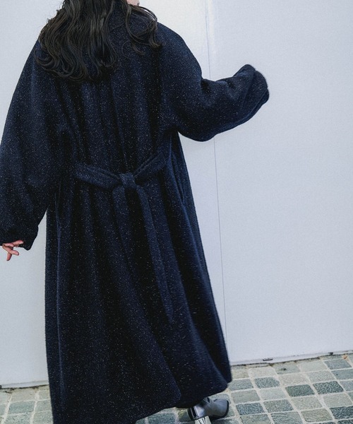 コクーンスリーブラメロングコート(HARE)（チェスターコート）｜HARE