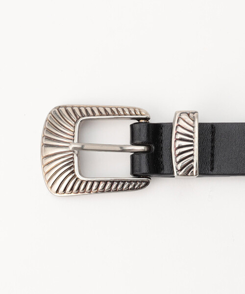 COMME CA ISM(コムサイズム)の「3点尾錠 ナロー ベルト(ベルト・メンズ・ブラック・FREE)」の2枚目の写真