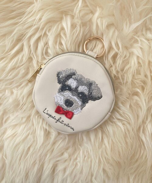 MAJESTIC LEGON(マジェスティックレゴン)の「アニマルサークルチャームポーチ(ポーチ・レディース・ブルー/アイボリー/ピンク・FREE)」の4枚目の写真