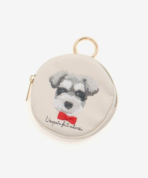 MAJESTIC LEGON(マジェスティックレゴン)の「アニマルサークルチャームポーチ(ポーチ・レディース・ブルー/アイボリー/ピンク・FREE)」の7枚目の写真