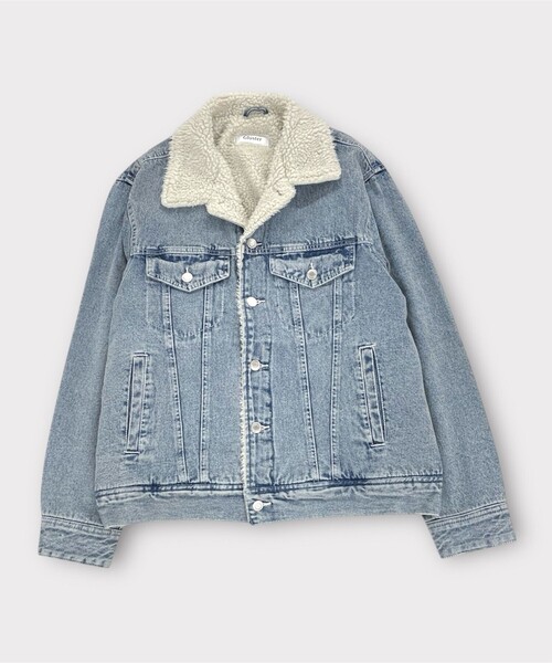 GLOSTER（グロスター）の「デニムストームライダース 裏ボア デニムジャケット（デニムジャケット・メンズ・ブラック/ブルー系その他2/ブルー系その他・XL/L/M）」の3枚目の写真