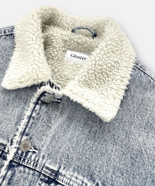 GLOSTER（グロスター）の「デニムストームライダース 裏ボア デニムジャケット（デニムジャケット・メンズ・ブラック/ブルー系その他2/ブルー系その他・XL/L/M）」の18枚目の写真