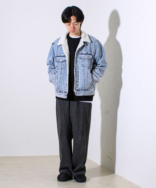 GLOSTER（グロスター）の「デニムストームライダース 裏ボア デニムジャケット（デニムジャケット・メンズ・ブラック/ブルー系その他2/ブルー系その他・XL/L/M）」の19枚目の写真