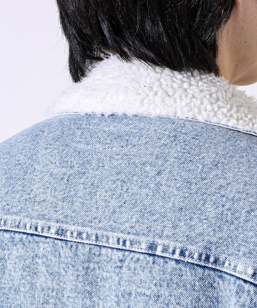 GLOSTER（グロスター）の「デニムストームライダース 裏ボア デニムジャケット（デニムジャケット・メンズ・ブラック/ブルー系その他2/ブルー系その他・XL/L/M）」の8枚目の写真