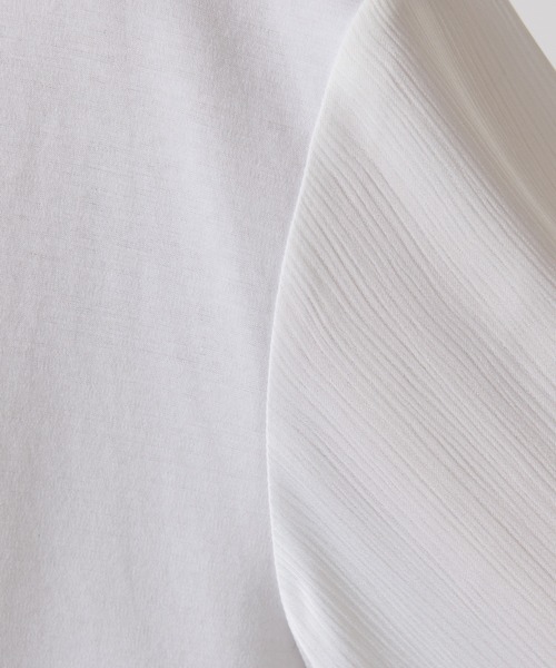 COLLAGE GALLARDAGALANTE(コラージュガリャルダガランテ)の「ドッキングスリーブプルオーバー(Tシャツ/カットソー・レディース・ネイビー/パープル/オフホワイト・FREE)」の20枚目の写真