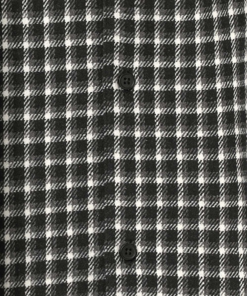 LOWRYS FARM（ローリーズファーム）の「【LFM(U)】キモウチェックシャツ　 635570（シャツ/ブラウス・メンズ・ブラック/ブルー・MEDIUM/LARGE）」の9枚目の写真