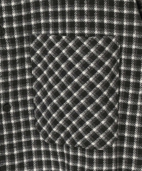 LOWRYS FARM（ローリーズファーム）の「【LFM(U)】キモウチェックシャツ　 635570（シャツ/ブラウス・メンズ・ブラック/ブルー・MEDIUM/LARGE）」の8枚目の写真