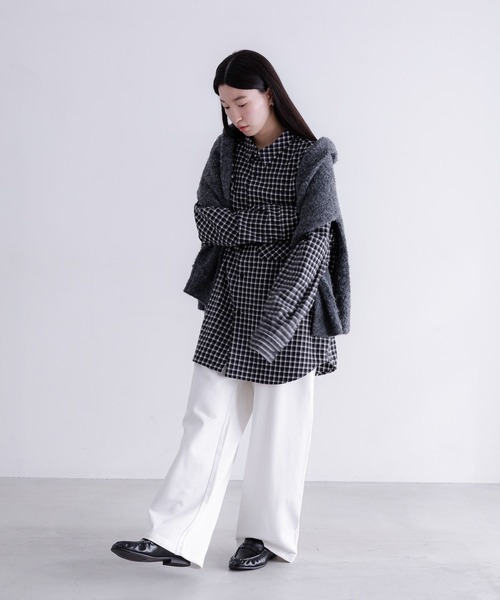 LOWRYS FARM（ローリーズファーム）の「【LFM(U)】キモウチェックシャツ　 635570（シャツ/ブラウス・メンズ・ブラック/ブルー・MEDIUM/LARGE）」の17枚目の写真