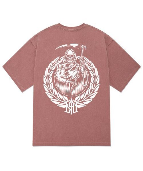 KAN6312(カン6312)の「KTPP0197 デーモンハンター ピグメント 半袖Tシャツ - ピンク(Tシャツ/カットソー・メンズ・その他・LARGE/MEDIUM/X-LARGE)」の1枚目の写真