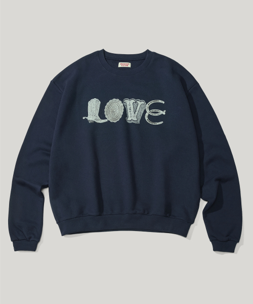 RUSTICCLUB(ラスティッククラブ)の「Cowboy LOVE Sweat_Navy(スウェット・レディース・その他・SMALL/MEDIUM/LARGE)」の1枚目の写真