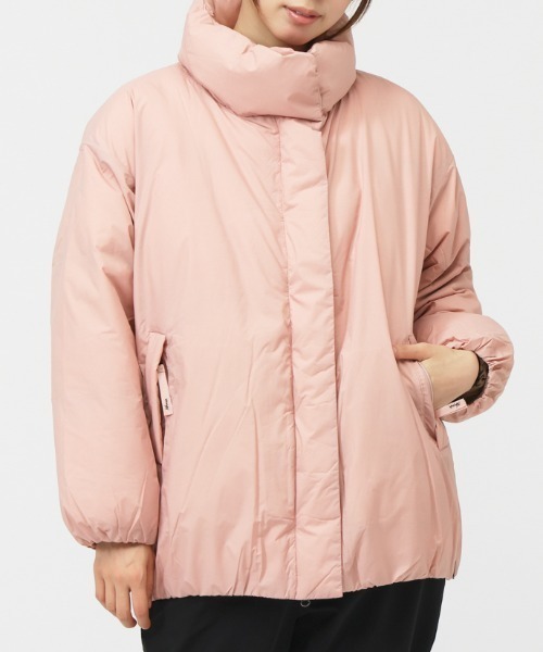 NANGA(ナンガ)の「ナンガ STAND COLLAR DOWN JACKET W(ダウンジャケット/コート・レディース・ブラック/ピンク・M/L)」の1枚目の写真