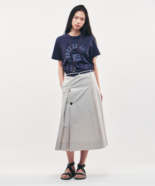 CITYBREEZE(シティブリーズ)の「コットンプリーツベルトロングスカート_LIGHT GREY(スカート・レディース・ライトグレー・SMALL/MEDIUM)」の5枚目の写真