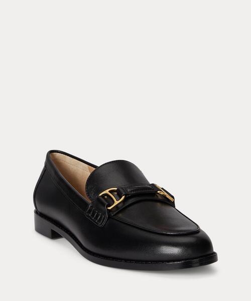 LAUREN RALPH LAUREN(ローレン ラルフ ローレン)の「Tasha レザー ローファー(ローファー・レディース・ブラック系1・8B/7.5B/7B/6.5B/6B)」の2枚目の写真