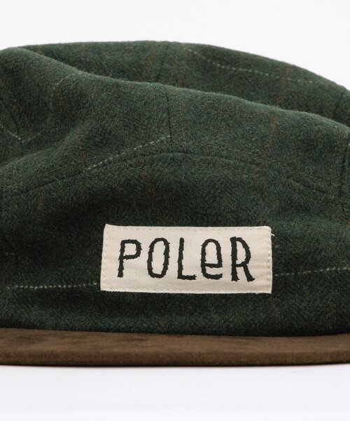 POLeR（ポーラー）の「POLeR/ポーラー TWEED FLAP CAP ツイード フラップキャップ（キャップ・メンズ・グレー/ブラック/グリーン・ONE SIZE）」の7枚目の写真