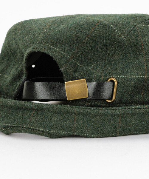 POLeR（ポーラー）の「POLeR/ポーラー TWEED FLAP CAP ツイード フラップキャップ（キャップ・メンズ・グレー/ブラック/グリーン・ONE SIZE）」の8枚目の写真