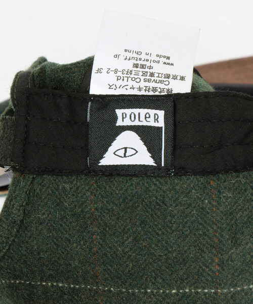 POLeR（ポーラー）の「POLeR/ポーラー TWEED FLAP CAP ツイード フラップキャップ（キャップ・メンズ・グレー/ブラック/グリーン・ONE SIZE）」の10枚目の写真