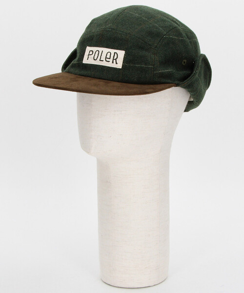 POLeR（ポーラー）の「POLeR/ポーラー TWEED FLAP CAP ツイード フラップキャップ（キャップ・メンズ・グレー/ブラック/グリーン・ONE SIZE）」の11枚目の写真