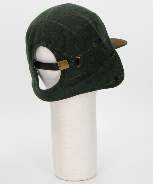 POLeR（ポーラー）の「POLeR/ポーラー TWEED FLAP CAP ツイード フラップキャップ（キャップ・メンズ・グレー/ブラック/グリーン・ONE SIZE）」の14枚目の写真