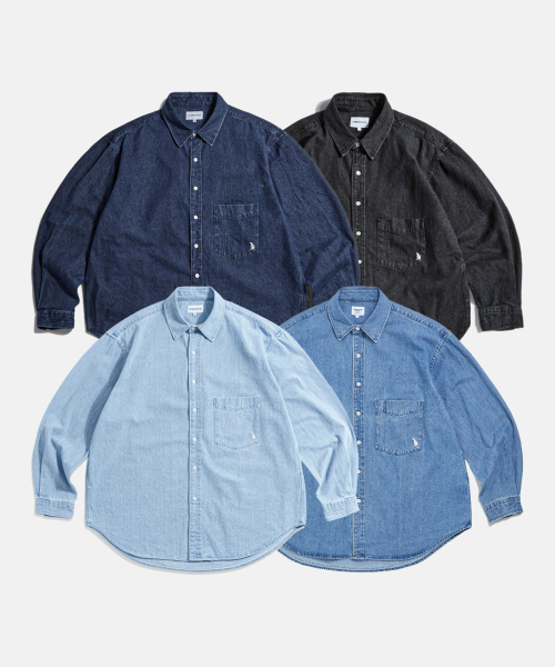 ESPIONAGE（エスピオナジ）の「Denim Over Shirt Washed Indigo（シャツ/ブラウス・メンズ・その他・X-LARGE/MEDIUM/LARGE）」の3枚目の写真
