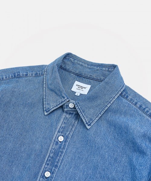 ESPIONAGE（エスピオナジ）の「Denim Over Shirt Washed Indigo（シャツ/ブラウス・メンズ・その他・X-LARGE/MEDIUM/LARGE）」の4枚目の写真