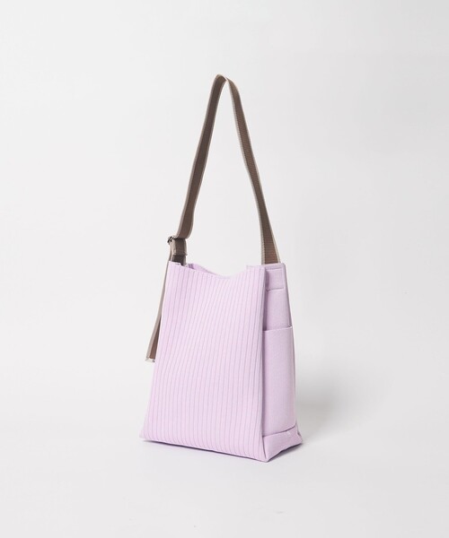BEAUTY&YOUTH UNITED ARROWS（ビューティーアンドユースユナイテッドアローズ）の「ラインテープ ニット ショルダーバッグ（ショルダーバッグ・レディース・ブラック/ライラック・FREE）」の11枚目の写真