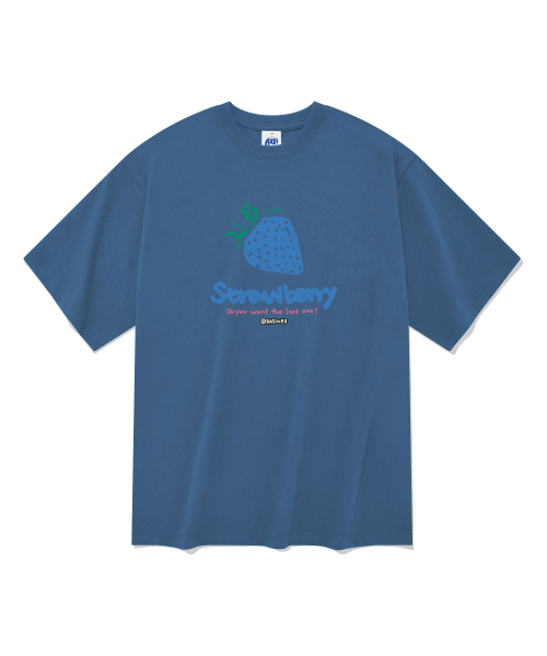 RADINEO(ラディネオ)の「20番手ブルーストロベリー半袖Tシャツブルー(Tシャツ/カットソー・メンズ・その他・LARGE/X-LARGE/MEDIUM)」の1枚目の写真