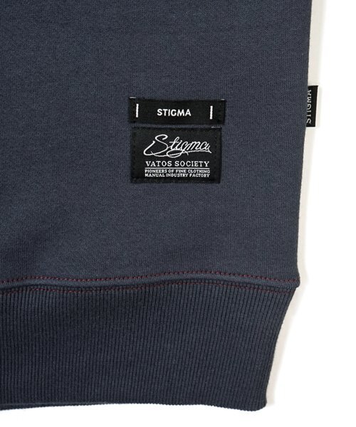 STIGMA(スティグマ)の「22 HALF COLOR OVERSIZED HEAVY SWEAT CREWNECK NAVY BURGUNDY(スウェット・メンズ・その他・LARGE/MEDIUM/X-LARGE)」の8枚目の写真