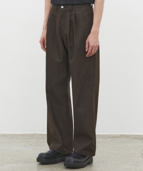 DECET（デケト）の「Dawn 2Pleats Wide Jeans DCPT007CPBrown（デニムパンツ・レディース・その他・26/28/30/32/34）」の3枚目の写真