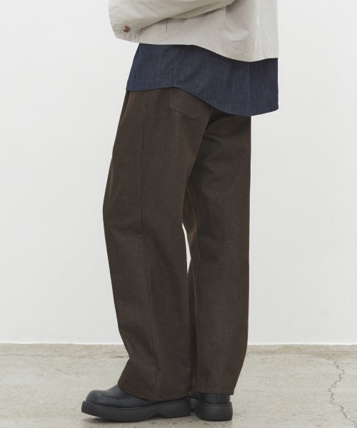 DECET（デケト）の「Dawn 2Pleats Wide Jeans DCPT007CPBrown（デニムパンツ・レディース・その他・26/28/30/32/34）」の8枚目の写真
