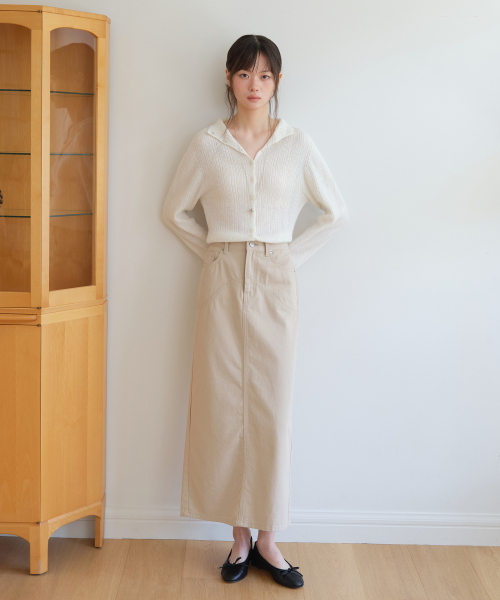 YUPPE(ヨッペ)の「WAVE COTTON SKIRT_BEIGE(スカート・レディース・その他・SMALL/MEDIUM)」の3枚目の写真