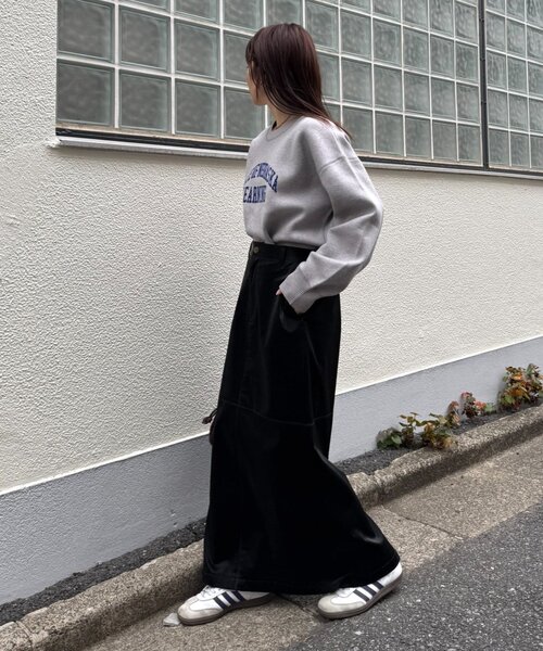 CIAOPANIC TYPY(チャオパニックティピー)の「スウェットライクカレッジロゴニット(ニット/セーター・レディース・ブラウン/レッド/チャコールグレー/グレー・ONE SIZE)」の11枚目の写真