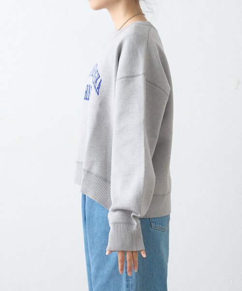 CIAOPANIC TYPY(チャオパニックティピー)の「スウェットライクカレッジロゴニット(ニット/セーター・レディース・ブラウン/レッド/チャコールグレー/グレー・ONE SIZE)」の20枚目の写真