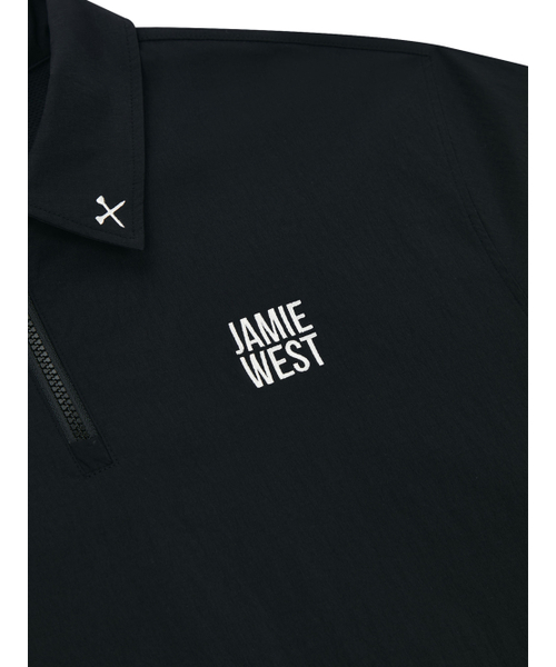 JAMIE WEST(ジェイミーウエスト)の「ナイロンハーフジップベンチルカラティシャツ(ブラック)(ポロシャツ・レディース・その他・MEDIUM/LARGE/X-LARGE)」の4枚目の写真
