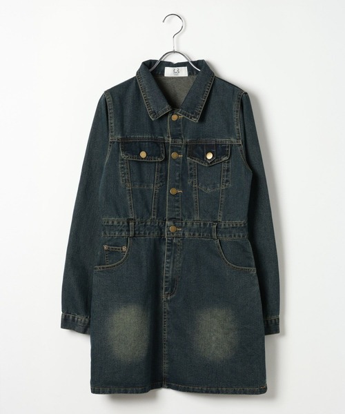 3.3 Field Trip／ヴィンテージライクデニムミニワンピース（ワンピース