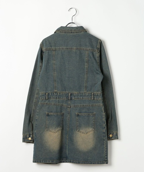 3.3 Field Trip （3.3フィールドトリップ）の「3.3 Field Trip／ヴィンテージライクデニムミニワンピース（ワンピース・レディース・ネイビー/ブルー・MEDIUM/SMALL）」の14枚目の写真