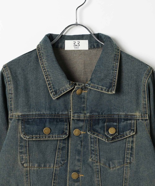 3.3 Field Trip （3.3フィールドトリップ）の「3.3 Field Trip／ヴィンテージライクデニムミニワンピース（ワンピース・レディース・ネイビー/ブルー・MEDIUM/SMALL）」の15枚目の写真