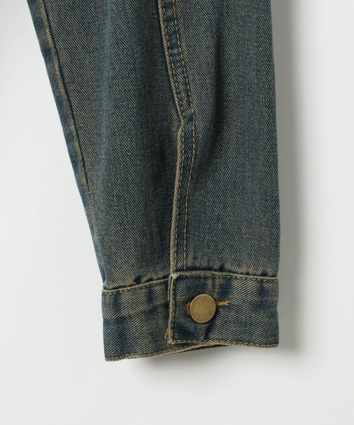 3.3 Field Trip （3.3フィールドトリップ）の「3.3 Field Trip／ヴィンテージライクデニムミニワンピース（ワンピース・レディース・ネイビー/ブルー・MEDIUM/SMALL）」の18枚目の写真