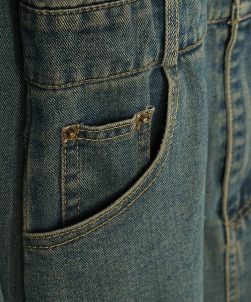 3.3 Field Trip （3.3フィールドトリップ）の「3.3 Field Trip／ヴィンテージライクデニムミニワンピース（ワンピース・レディース・ネイビー/ブルー・MEDIUM/SMALL）」の20枚目の写真