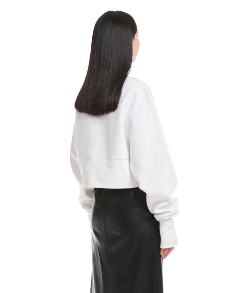 TRUNK PROJECT(トランクプロジェクト)の「White T Logo Sweatshirt(スウェット・レディース・ホワイト・SMALL/X-SMALL)」の2枚目の写真