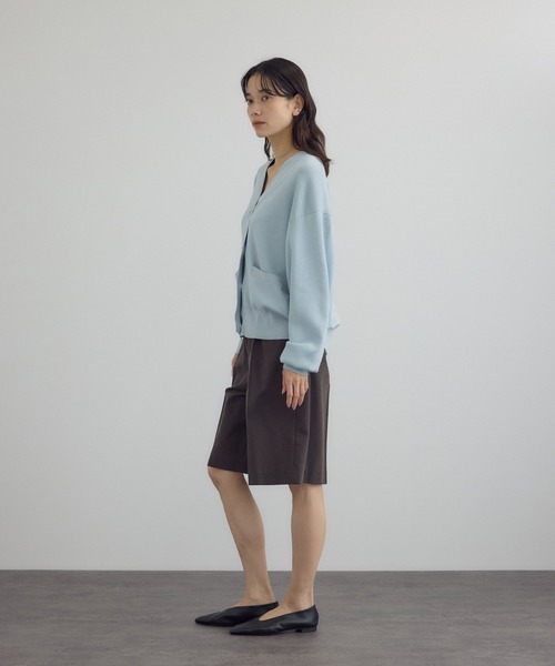 SALON adam et rope'（サロン アダム エ ロペ）の「【W S（ドゥーブル）】ソフトレザーフラットシューズ（パンプス・レディース・ブラック/ベージュ・37.5/37/36.5/36）」の10枚目の写真