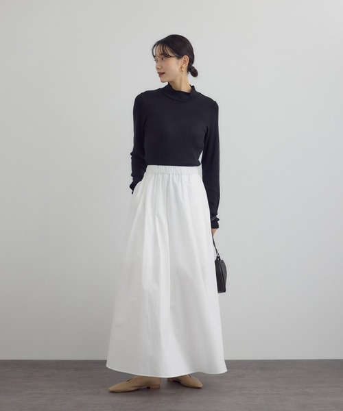 SALON adam et rope'（サロン アダム エ ロペ）の「【W S（ドゥーブル）】ソフトレザーフラットシューズ（パンプス・レディース・ブラック/ベージュ・37.5/37/36.5/36）」の12枚目の写真