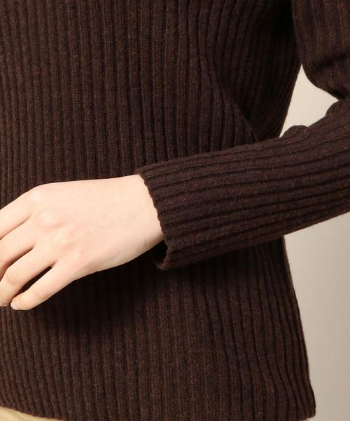 BEAUTY&YOUTH UNITED ARROWS（ビューティーアンドユースユナイテッドアローズ）の「BY 2×2リブVネックニットプルオーバー◆（ニット/セーター・レディース・ホワイト/ブラック/ライトグレー/ブラウン・FREE）」の16枚目の写真