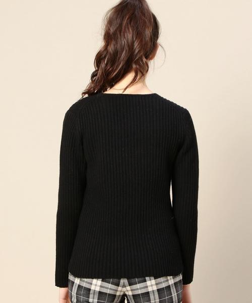 BEAUTY&YOUTH UNITED ARROWS（ビューティーアンドユースユナイテッドアローズ）の「BY 2×2リブVネックニットプルオーバー◆（ニット/セーター・レディース・ホワイト/ブラック/ライトグレー/ブラウン・FREE）」の11枚目の写真