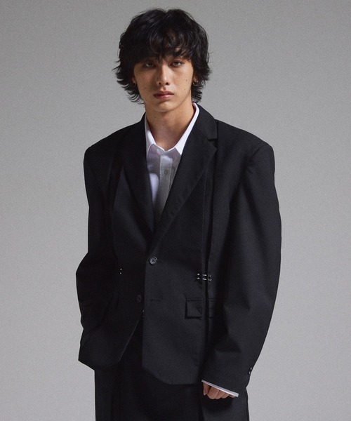 GRANCY】Pierced Tuck Tailored Jacket / ピアスデザインタック